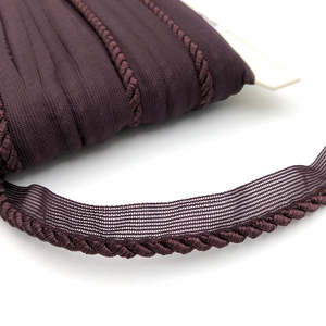 Upholstery Trimmings Flanged Cord: FLANGED CORD Aubergine