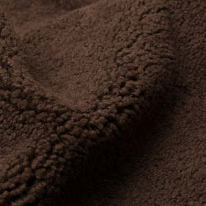 Leathercraft Leather Skins: SHEARLING Sheep Whole Hide Brown