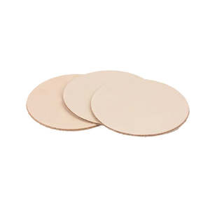 Leathercraft Leather Precut Leather: LEATHER Veg Tan Rounders