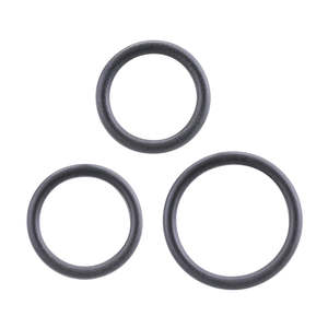 Leathercraft Hardware O Rings: IVAN Black Plastic O-Rings