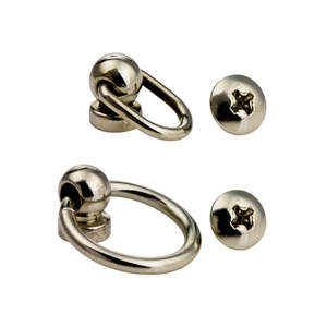 Leathercraft Hardware Slides: IVAN Screw Strap Loops