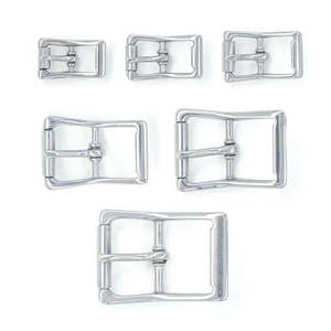Leathercraft Buckles Belt Buckles: IVAN Stainless Center Bar Roller Buckle