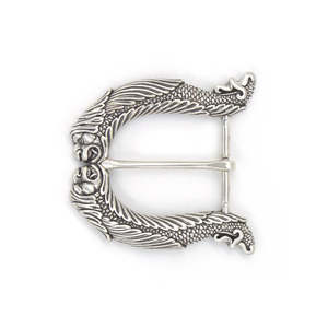 Leathercraft Buckles Belt Buckles: IVAN Lion Fish End Bar Buckle