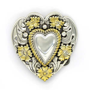 IVAN Floral Heart Trophy Buckle