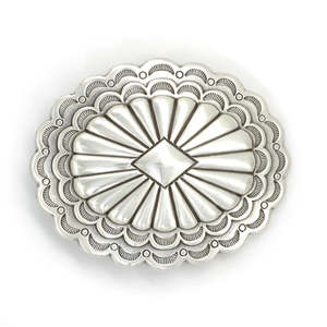 Leathercraft Buckles Trophy Buckles: IVAN Southwest Scalloped Trophy Buckle