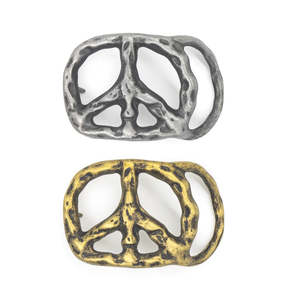 Leathercraft Buckles Trophy Buckles: IVAN Peace Trophy Buckle