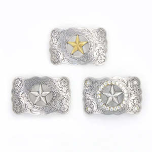 Leathercraft Buckles Trophy Buckles: IVAN Ranger Star Trophy Buckle