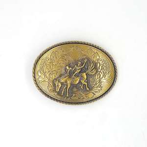 IVAN Oval Bronc Rider Trophy Buckle