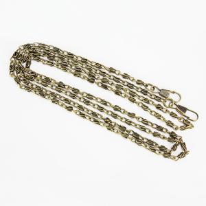 Leathercraft Components Bag Handles: IVAN Chain Strap Antique Brass
