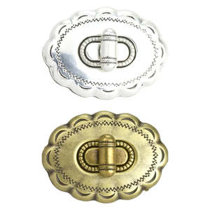 IVAN Oval Concho Turn Lock Clasp