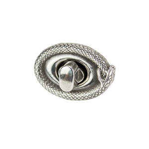 Leathercraft Components Locks Clasps: IVAN Infinity Snake Clasp