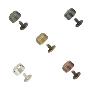 Leathercraft Components Bag Feet: IVAN Solid Brass Purse Feet