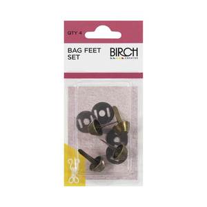 Leathercraft Components Bag Feet: BIRCH Bag Feet