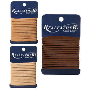 Leathercraft Supplies Thonging Lacing: REALEATHER Suede Lacing