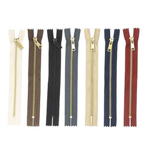 Leathercraft Supplies Zippers: IVAN Brass #3 Zippers