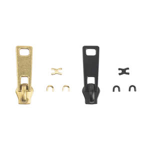 Leathercraft Supplies Zippers: IVAN Brass Zipper Slider Set