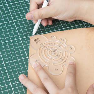 Leathercraft Tools Templates Stencils: IVAN Circular Template