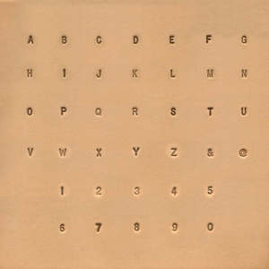 Leathercraft Stamping Carving Carving: IVAN Simple Alphabet, Number Stamp Set