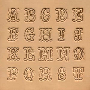 Leathercraft Stamping Carving Carving: IVAN Script Alphabet Stamp Set