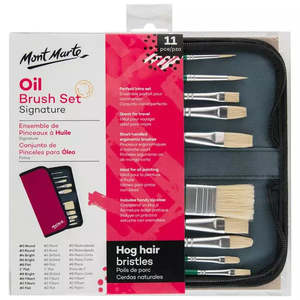 MONT MARTE Oil Brush Set