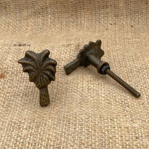 Upcycling Hardware Knobs Handles 1: METAL KNOB Palm Tree