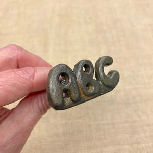 METAL KNOB Alphabet ABC