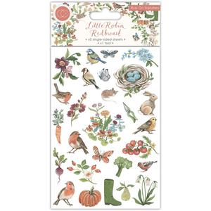 Upcycling Decorating Rub On Transfers: CRAFT CONSORTIUM Rub On Transfer Little Robin Redbreast