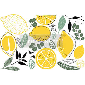 Upcycling Decorating Rub On Transfers: REDESIGN Transfer Lemon