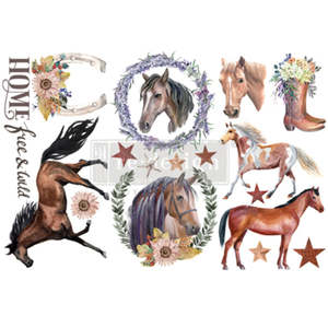 Upcycling Decorating Rub On Transfers: REDESIGN Transfer Wild Soul