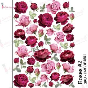 Upcycling Decorating Water Transfers: DRESS MY CRAFT Water Transfer Roses #2