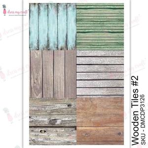 DRESS MY CRAFT Water Transfer Wooden Tiles #2