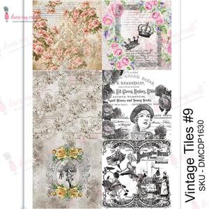 DRESS MY CRAFT Water Transfer Vintage Tiles #9