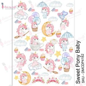 DRESS MY CRAFT Water Transfer Sweet Pony Baby