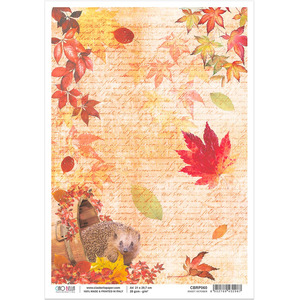 Upcycling Decorating Decoupage Rice Paper: CIAO BELLA Rice Paper Sweet October A4