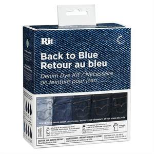 Upcycling Hobbies Tie Dyeing: RIT Back to Blue Dye Kit