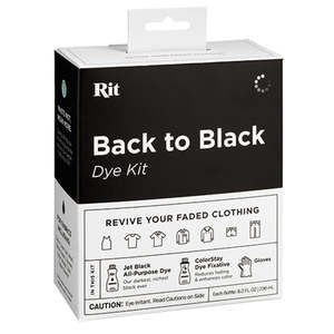 Upcycling Hobbies Tie Dyeing: RIT Back to Black Dye Kit
