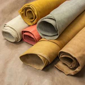 Leathercraft Leather Chrome Tanned: LEATHER Chrome Tanned Washed Nappa / Side