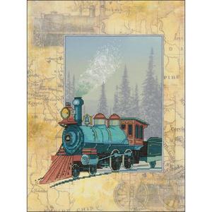 RIOLIS Stamped Cross Stitch Kit Rattle of Wheels