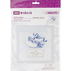 RIOLIS Stamped Cross Stitch Kit Baby Boy Booties