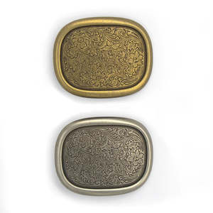 Leathercraft Buckles Trophy Buckles: IVAN Sheridan Oval Raised Edge Buckle Blank