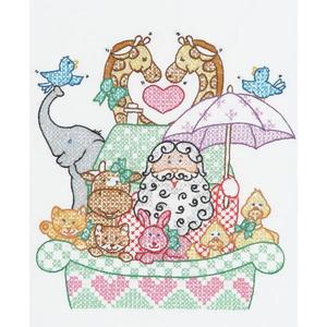 JACK DEMPSEY Stamped Cross Stitch Noah's Ark