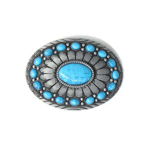 All: IVAN Turquoise Stone Oval Trophy Buckle