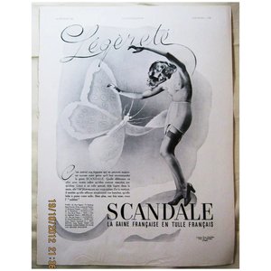 Products: ORIGINAL SCANDALE Advert From L ' Illustration French Magazine February 1940