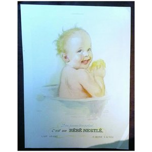 Products: ORIGINAL Bebe NESTLE` Advert From L ' Illustration French Magazine December 1938
