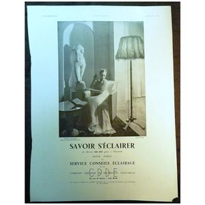 Products: ORIGINAL Savoir SECLAIRER Advert From L ' Illustration French Magazine December 1938