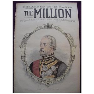 Products: 1892 Front Cover THE MILLION 'The Marquess Of Dufferin And Ava