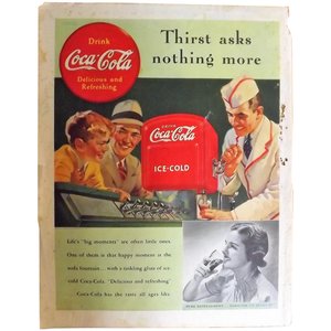 Products: 1939 COCA-COLA Original Full Page Advertisement