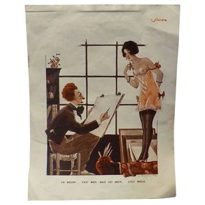 Products: Risque French Cartoon - Le Sourire Magazine 1920's-1930's