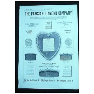 Products: THE PARISIAN Diamond Company - Full Page Advert From The Sketch 1895