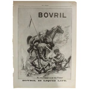 Products: Original BOVRIL Advertisement with Boer War Theme - The Sphere Oct.1900
